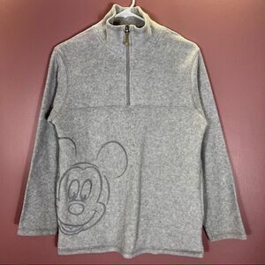 Disney Mickey Mouse Gray fleece Sweater size small